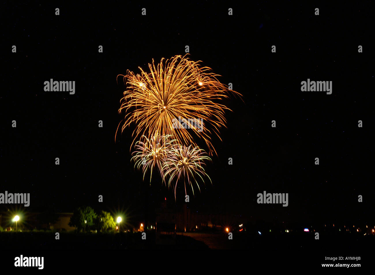 Juli 4. Independence Day Feuerwerk Feiern in den USA Stockfoto