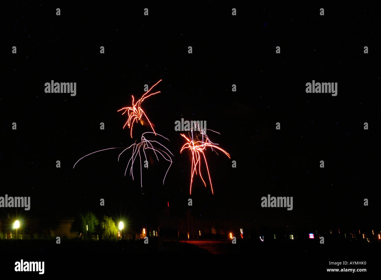 Juli 4. Independence Day Feuerwerk Feiern in den USA Stockfoto