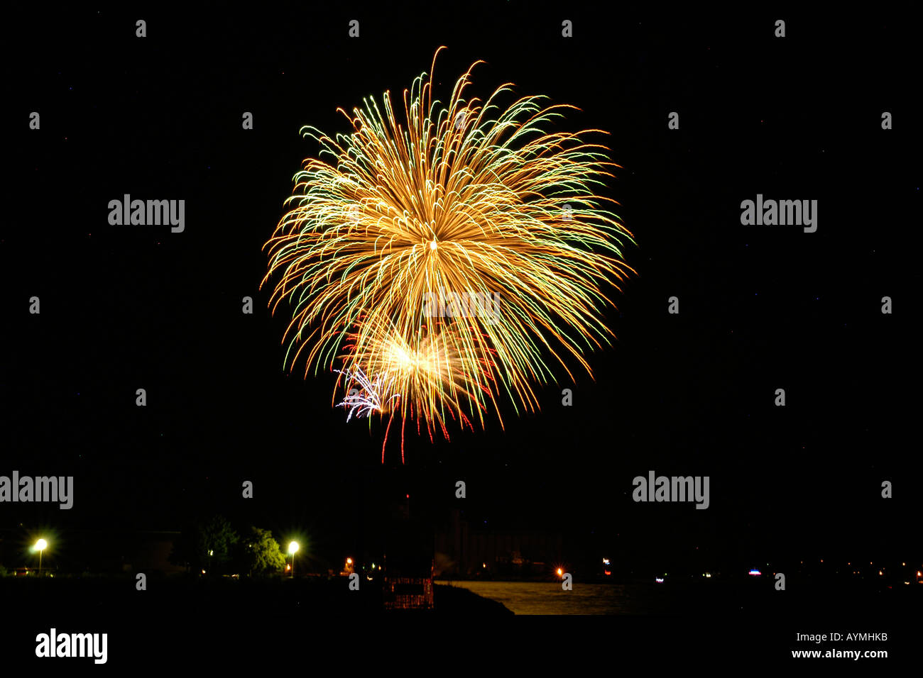 Juli 4. Independence Day Feuerwerk Feiern in den USA Stockfoto