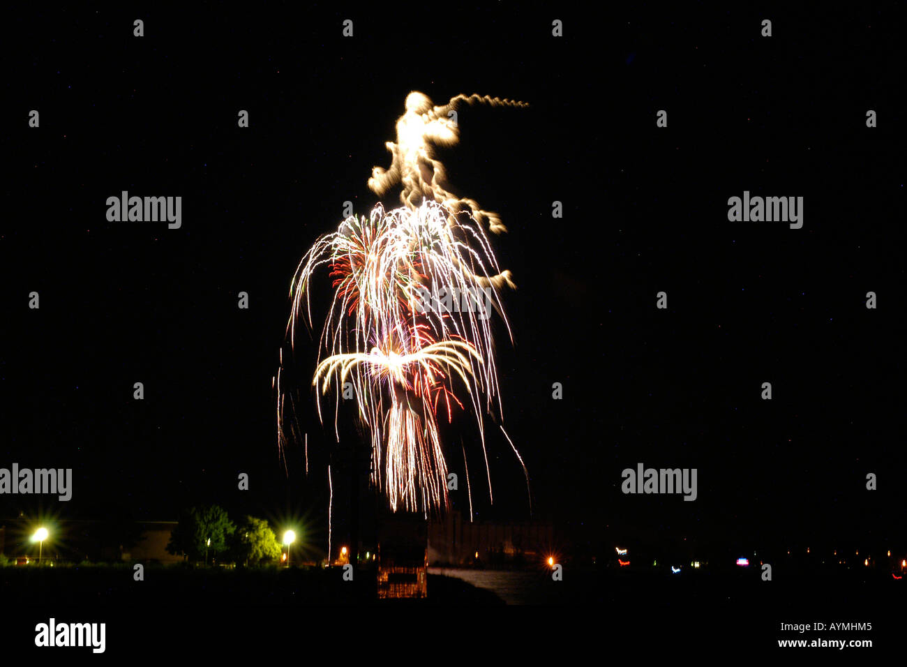 Juli 4. Independence Day Feuerwerk Feiern in den USA Stockfoto