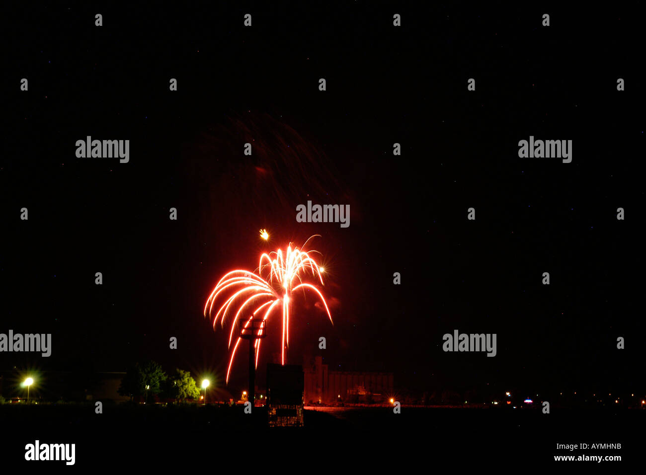 Juli 4. Independence Day Feuerwerk Feiern in den USA Stockfoto