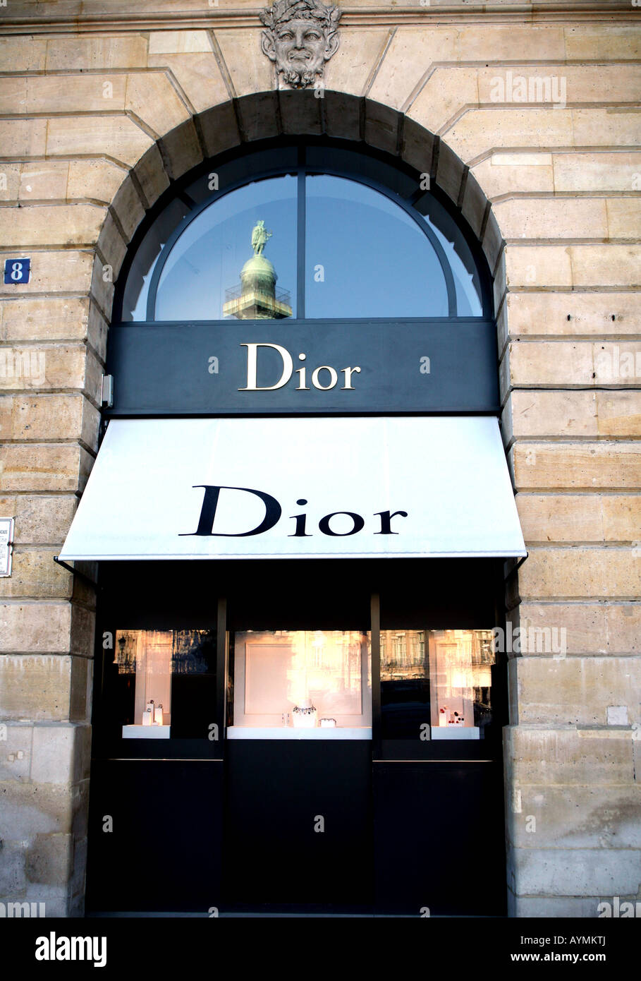 Dior-Shop in Place Vendome Paris Stockfoto