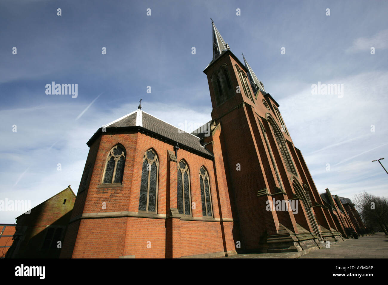 Stadt von Birmingham, England. Birminghams römisch-katholischen Heiligen Tschads Kathedrale St. Chad Zirkus. Stockfoto