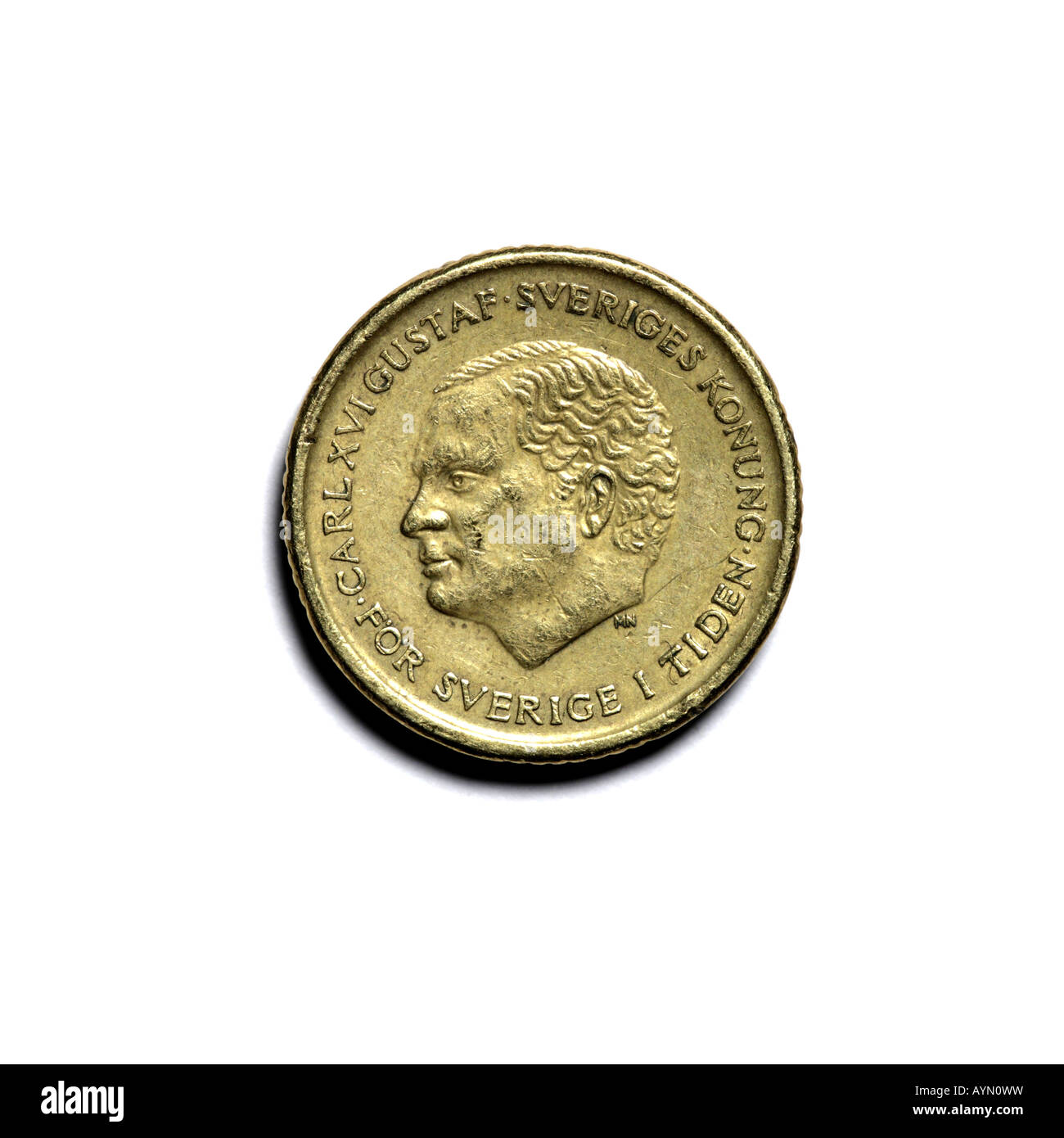 "SCHWEDISCHE MÜNZE VORDERSEITE" Stockfoto