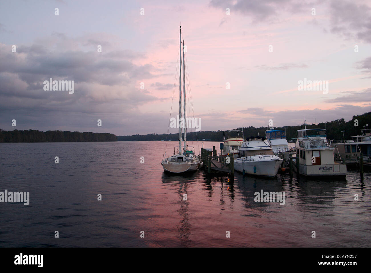 St. Johns River Sonnenaufgang Stockfoto