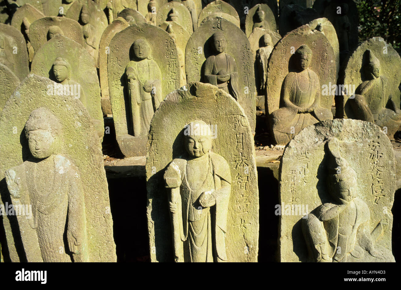 Jizo Statuen Narita San Shinsho Ji Tempel Japan Stockfoto