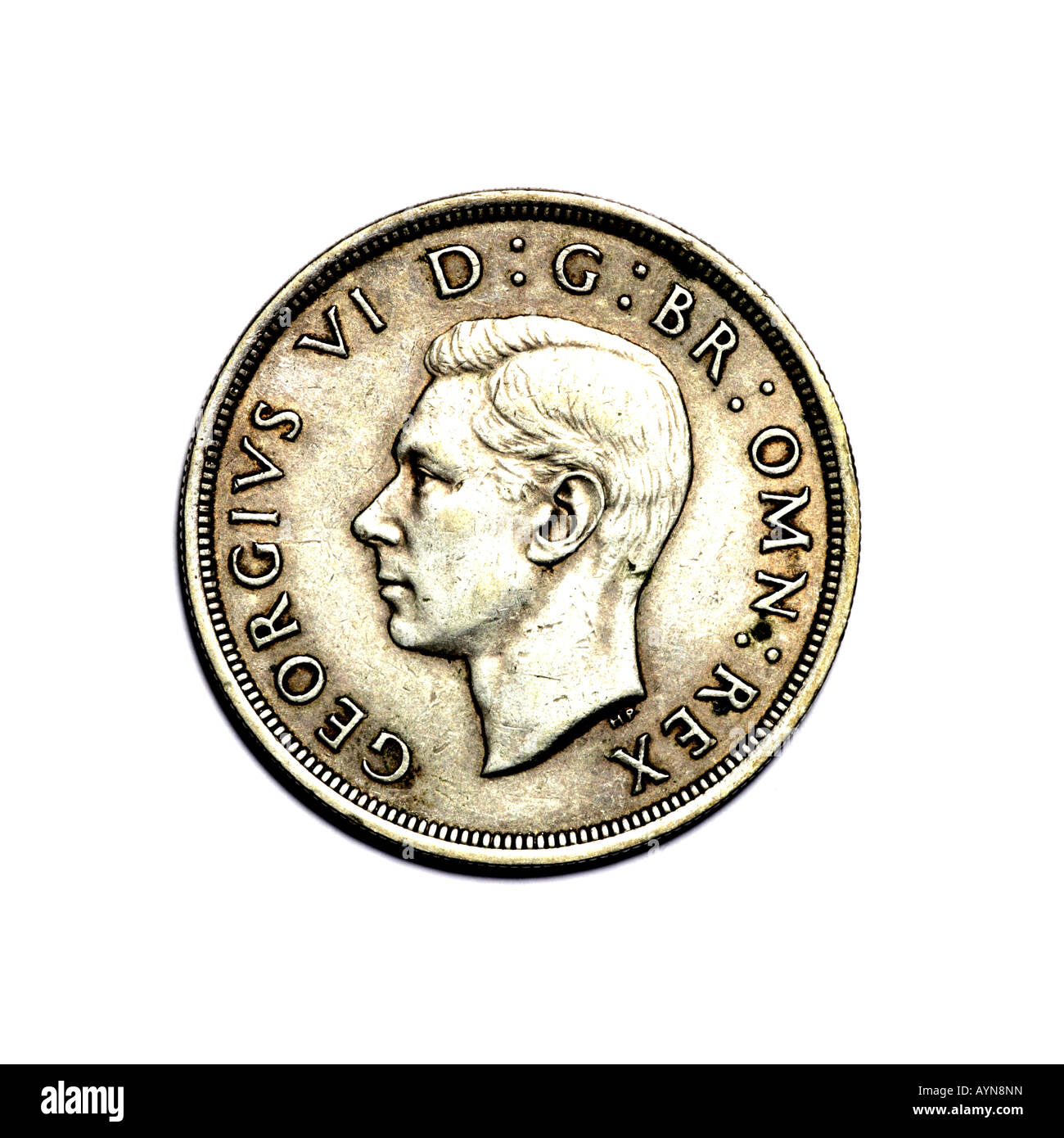 "GEORGE VI KRONE VORDERSEITE" Stockfoto