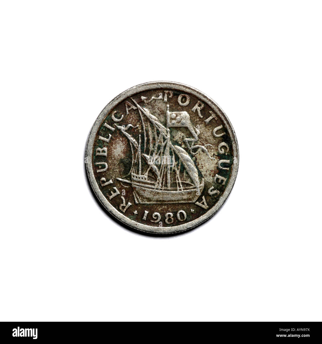 "PORTUGIESISCHE MÜNZE" Stockfoto