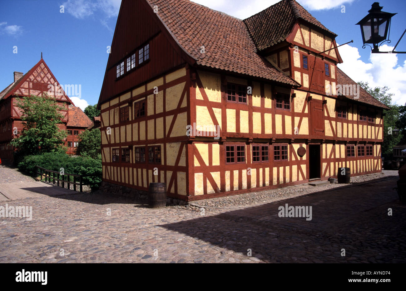 Die Altstadt Den Gamle von Aarhus Dänemark Danmark Stockfoto