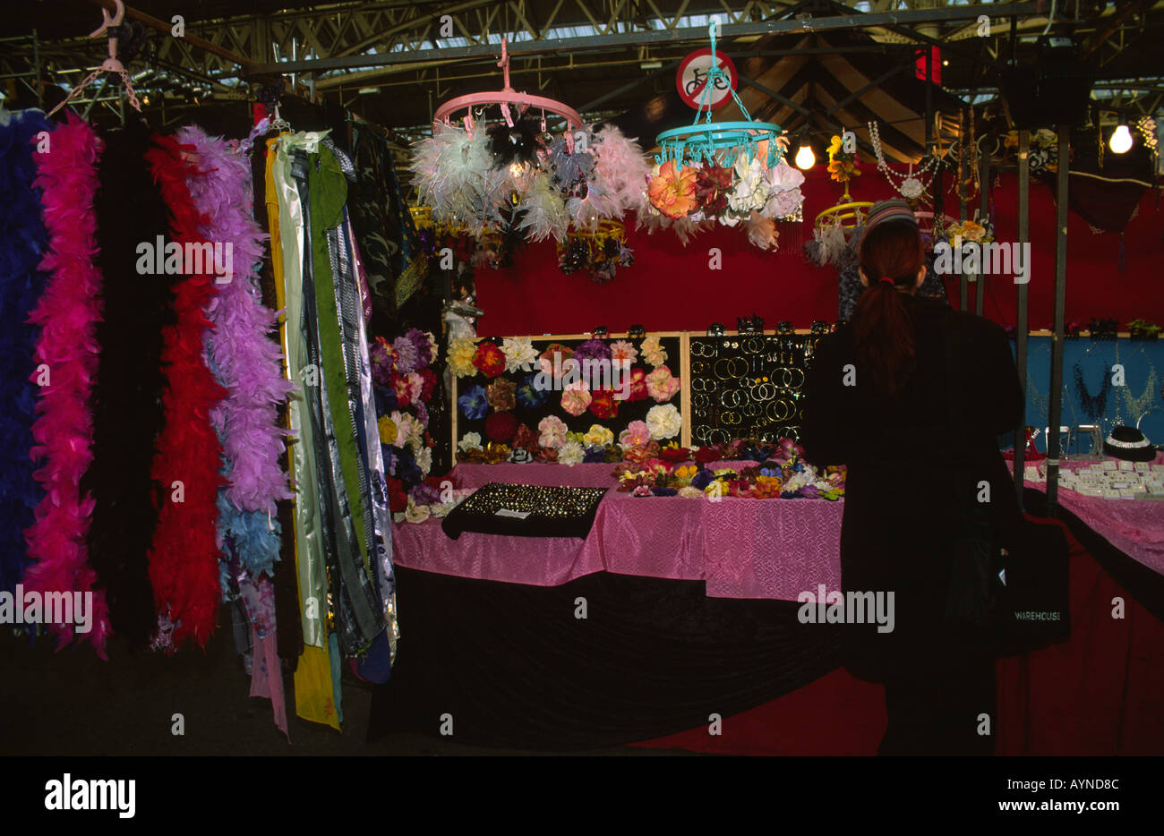 Marktstand in Spitalfields Market, London, E1 Stockfoto