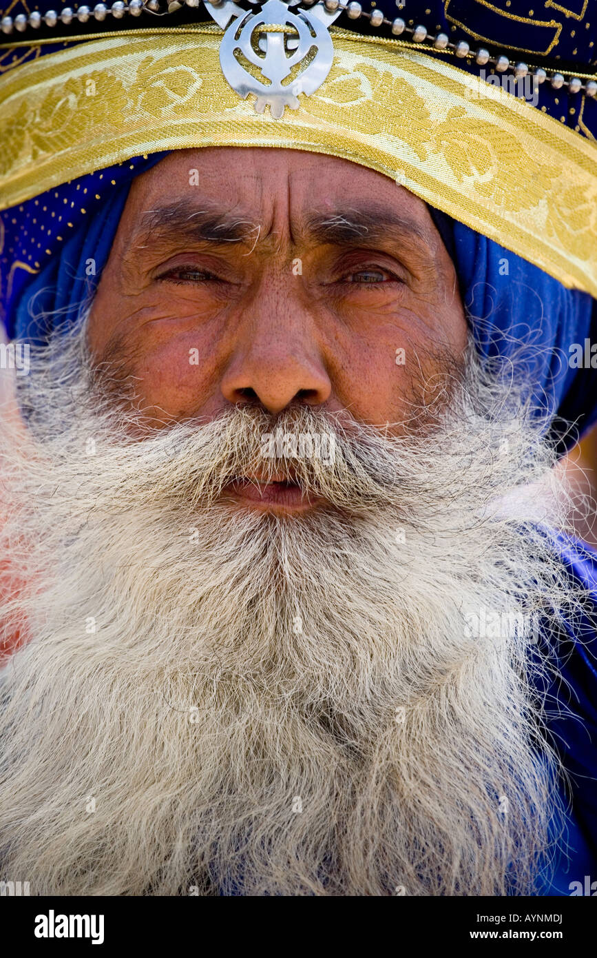 Sikh in der Hollamahalla Festival, Anandpursahib, Punjab, Indien Stockfoto