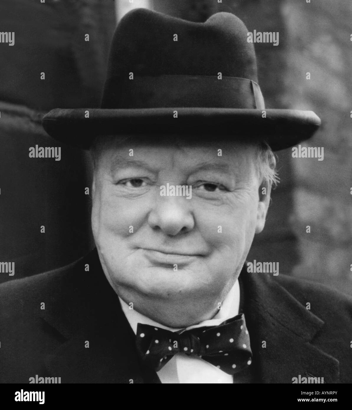 Sir Winston Churchill britischen Marktführer 1940 s Bild Stockfoto
