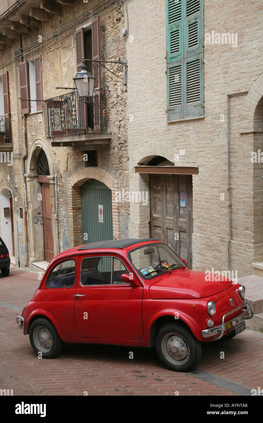 Fiat 500, Lanciano, Abruzzen, Italien Stockfoto