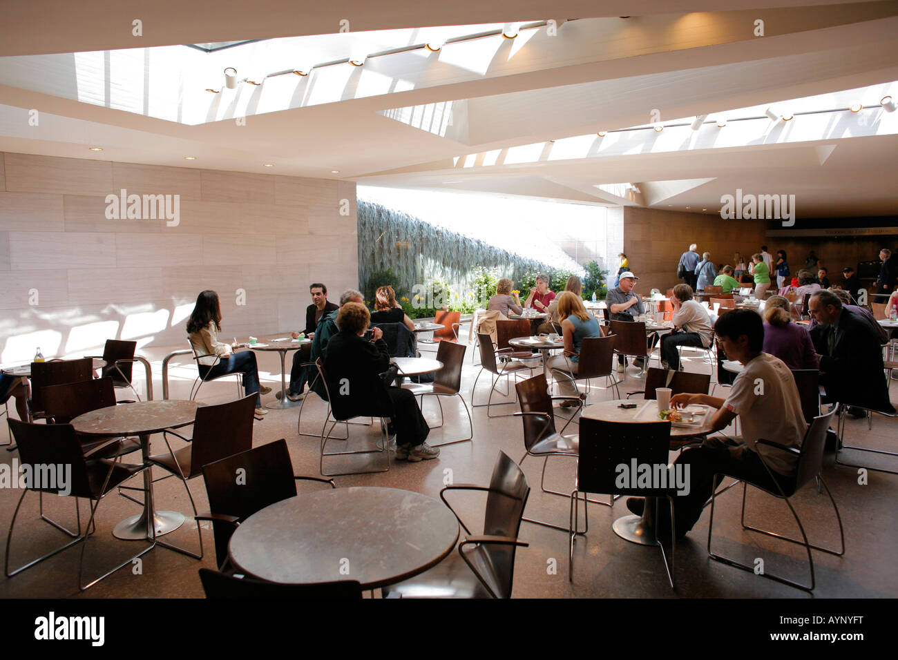 Cafeteria, National Gallery Of Art, East Wing, Washington DC, USA Stockfoto