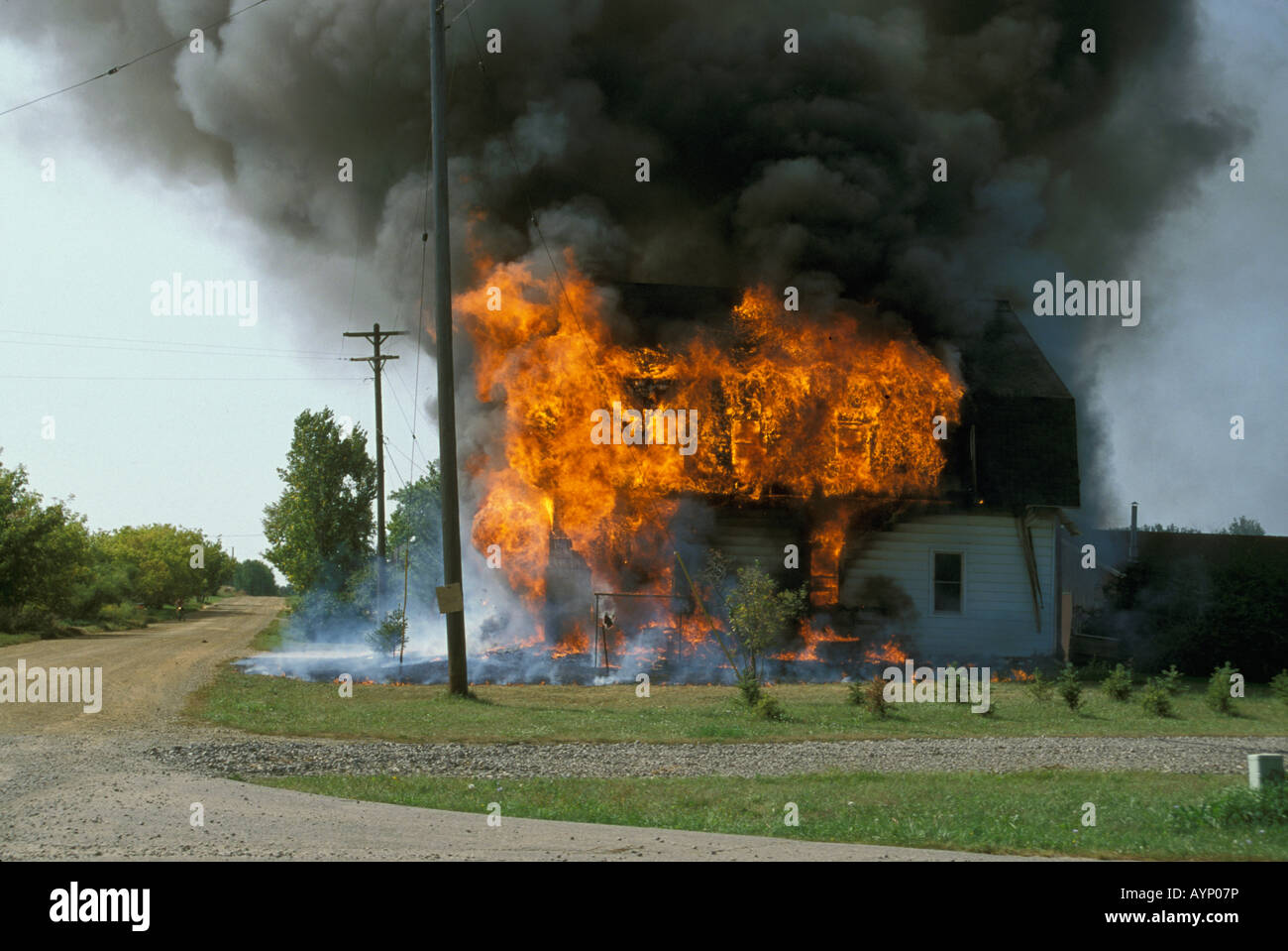 House Fire USA, von Dembinsky Photo Assoc Stockfoto