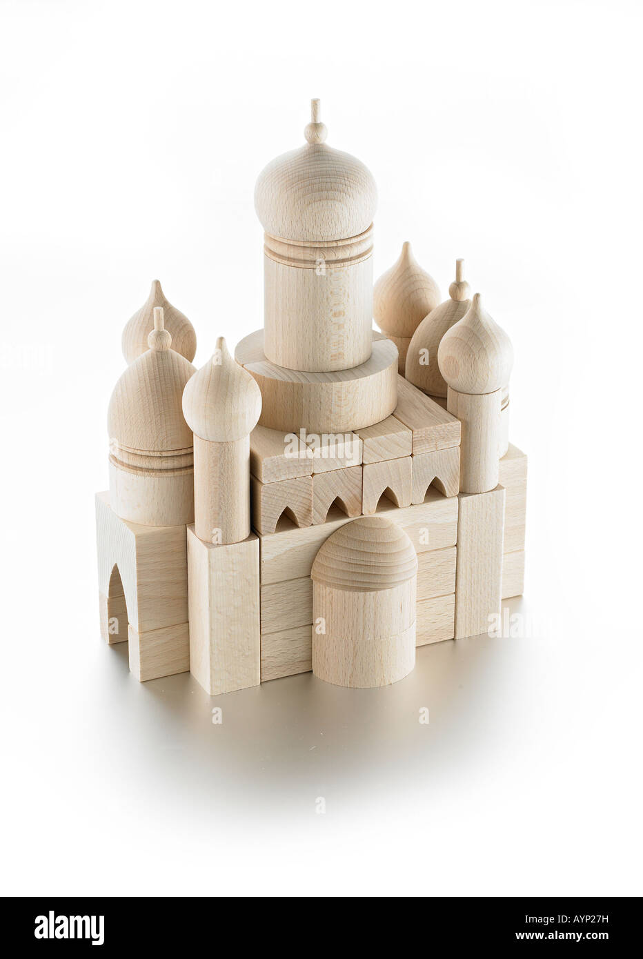 Holzspielzeug-Moschee Stockfoto