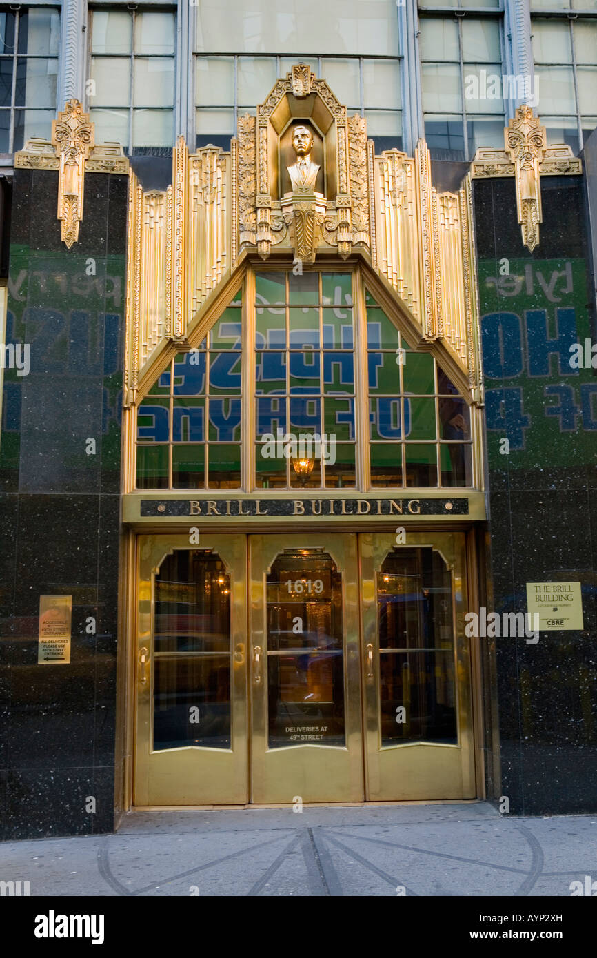 Das Theaterviertel Brill Building New York City Stockfoto