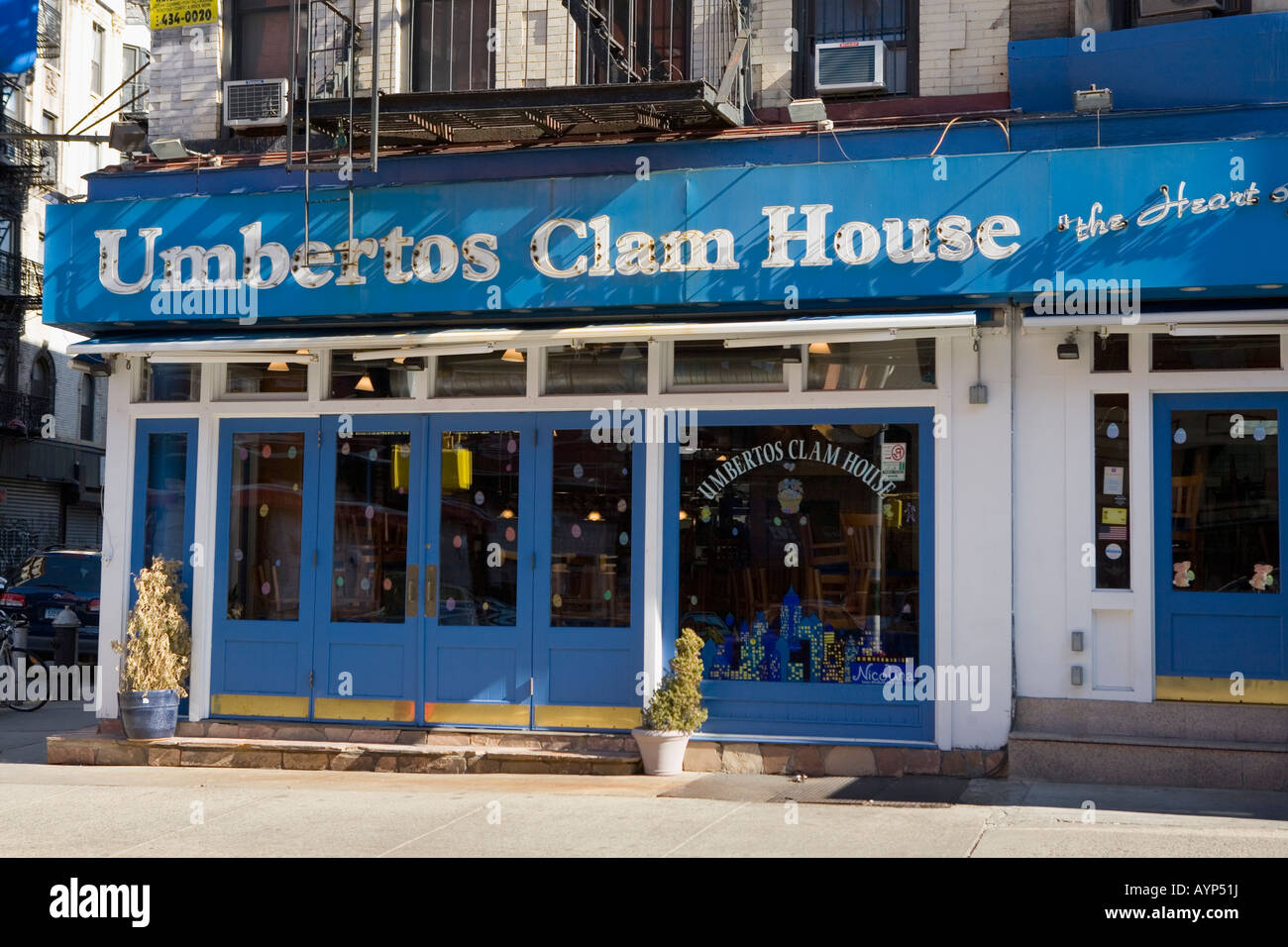 Umbertos Clam House Little Italy untere East Side New York City Stockfoto