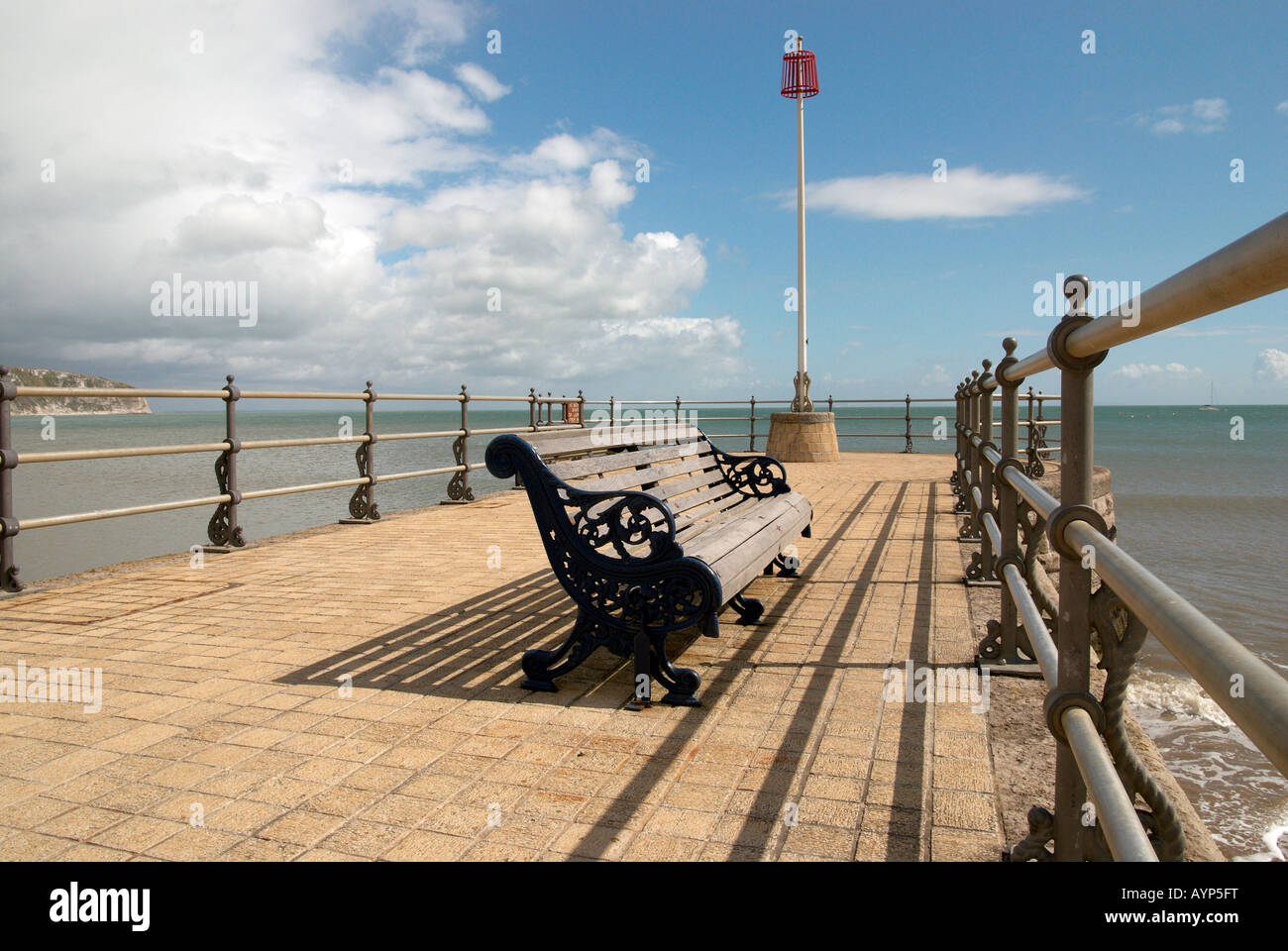 Die Pier in Swanage, Dorset, England Stockfoto