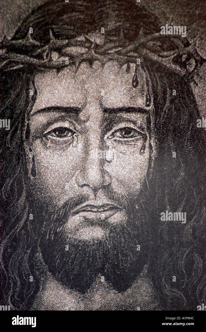 Gesicht des Leidens Jesus Chris Stockfoto