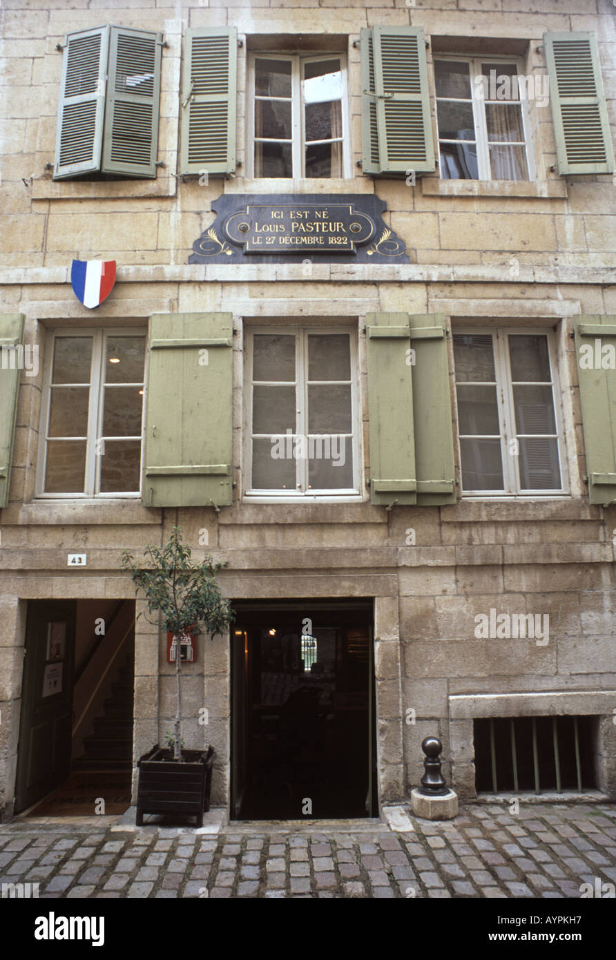 Louis Pasteur Museum, Dole, Jura-Franche, Frankreich. Stockfoto