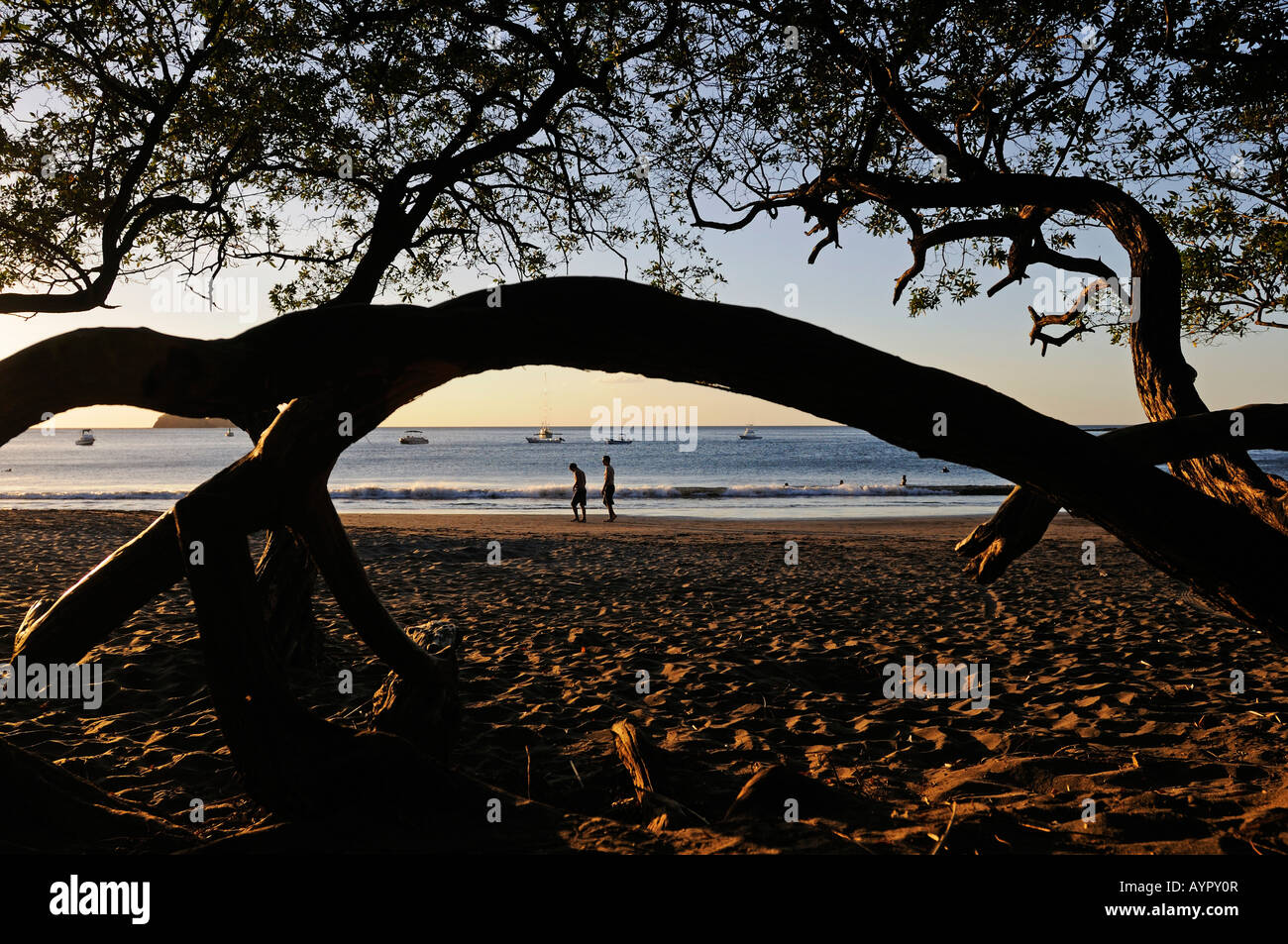 Strand von Playa Hermosa, Halbinsel Nicoya, Costa Rica, Mittelamerika Stockfoto
