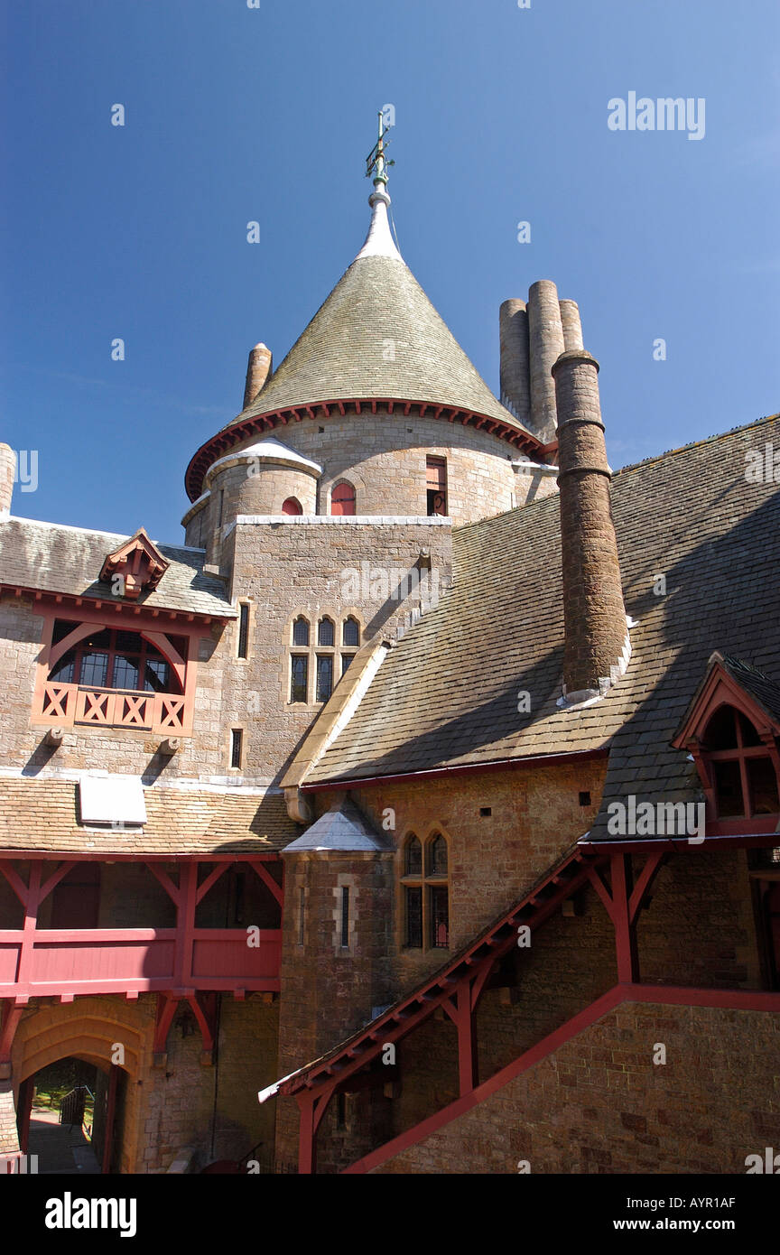 Märchenhafte Castell Coch aka rote Burg in der Nähe von Cardiff Wales UK Stockfoto