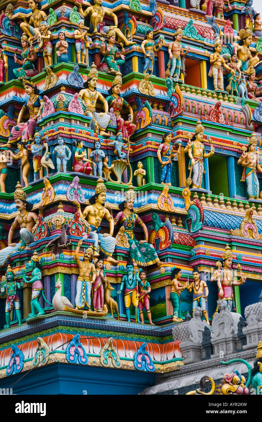 Sri Srinivasa Perumal Tempel in Singapur Vishnu gewidmet Stockfoto