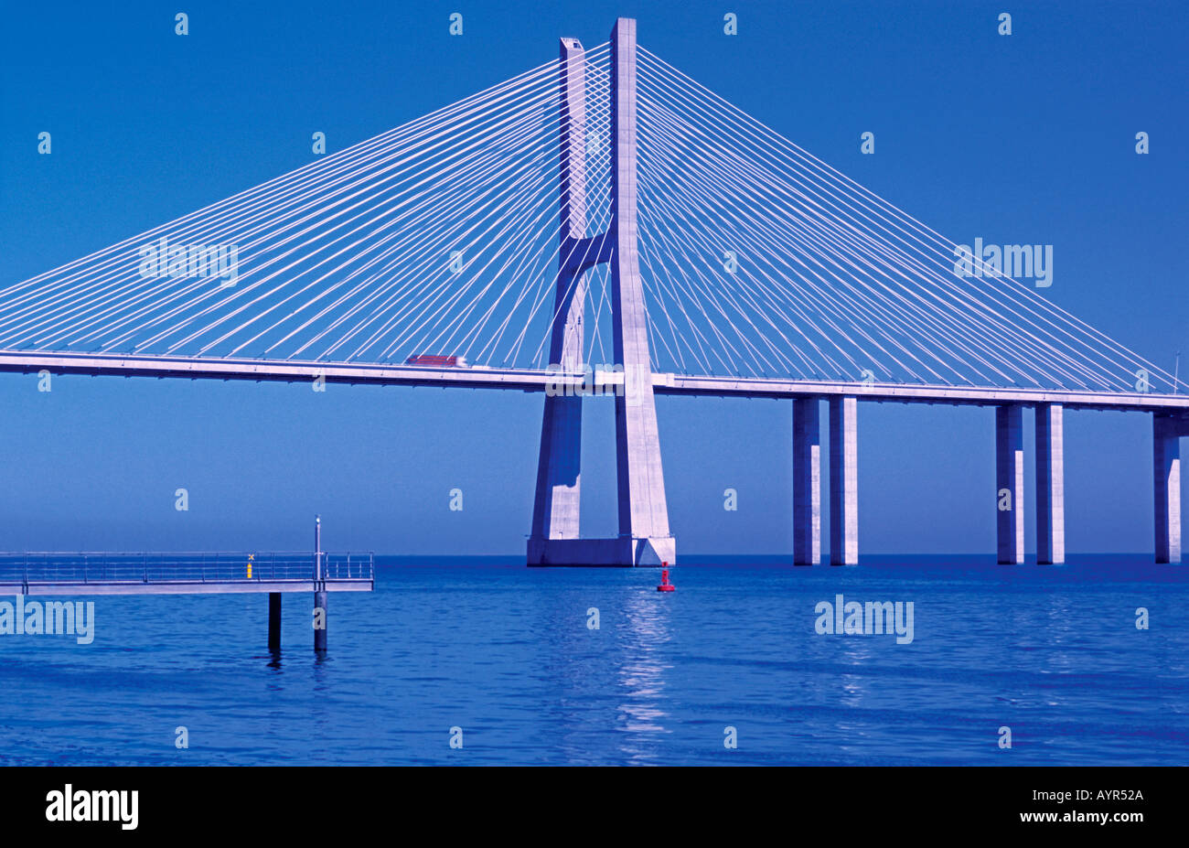 Brücke Vasco da Gama, Lissabon, Portugal Stockfoto