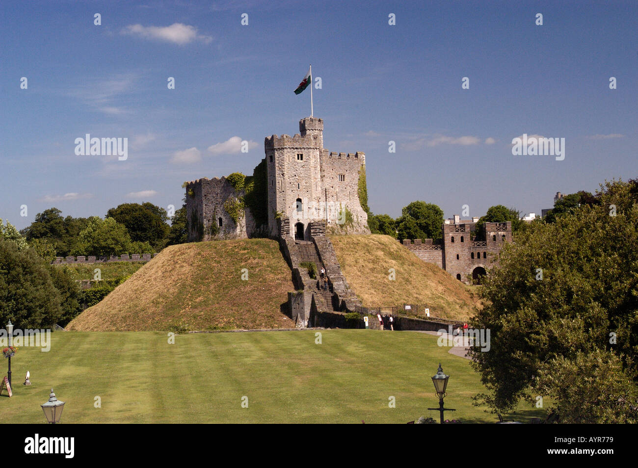 Norman Keep in Cardiff Castle Glamorgan Wales UK Stockfoto