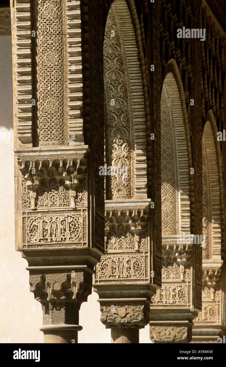 Nasriden Palast, Alhambra, Granada, Andalusien, Spanien Stockfoto