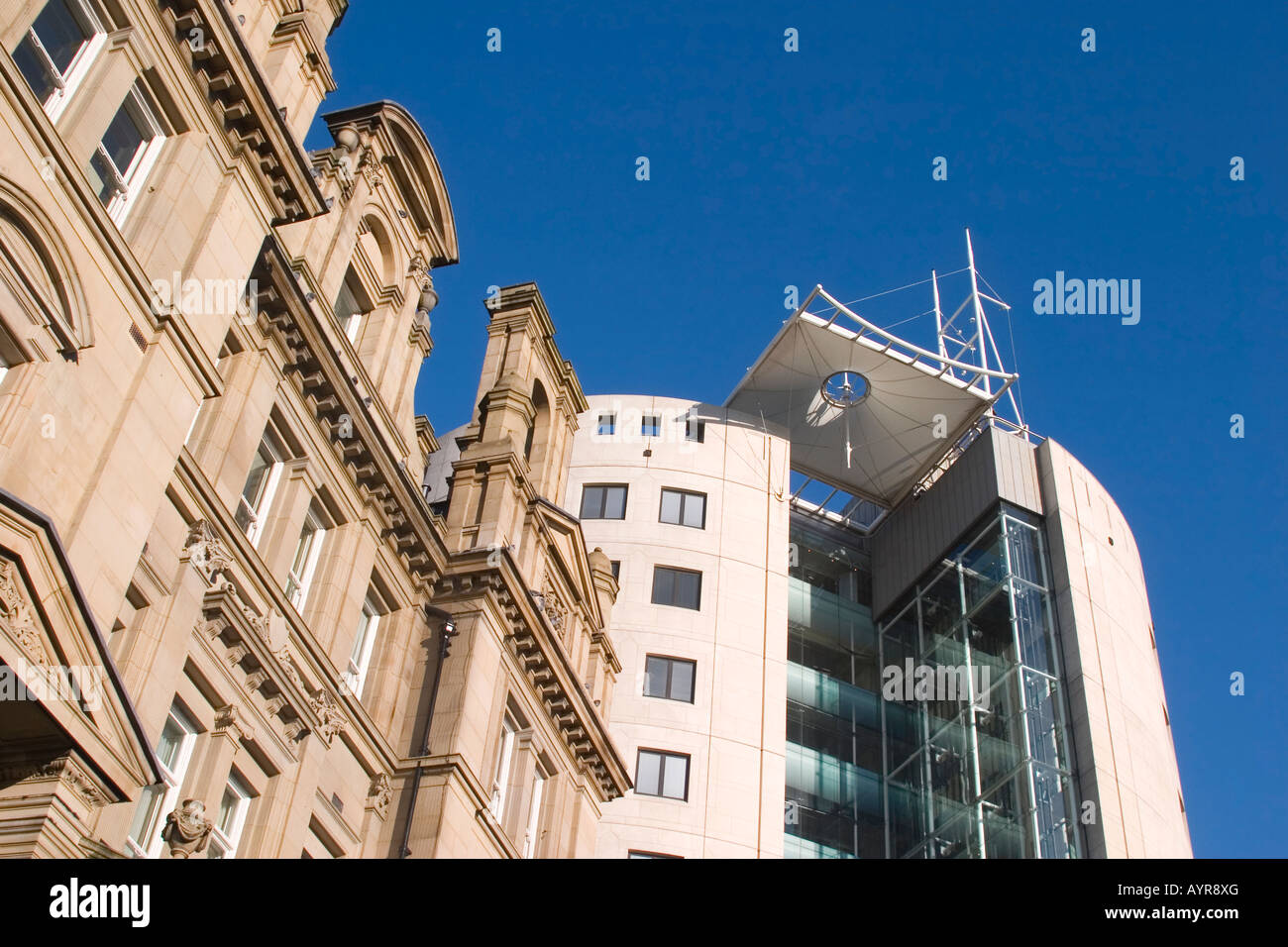 Gebäude in der Innenstadt von Leeds, West Yorkshire Stockfoto