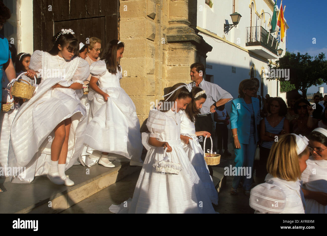 Corpus Christi fest, Conil De La Frontera, Costa De La Luz, Provinz Cádiz, Andalusien, Spanien Stockfoto