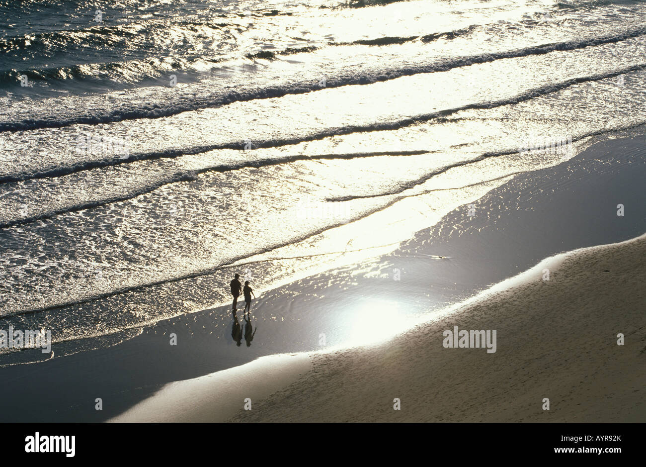 Playa de Fontanilla, Strand in Conil De La Frontera, Costa De La Luz, Provinz Cádiz, Andalusien, Spanien Stockfoto