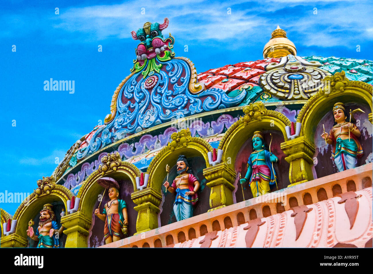 Sri Srinivasa Perumal Tempel in Singapur Vishnu gewidmet Stockfoto