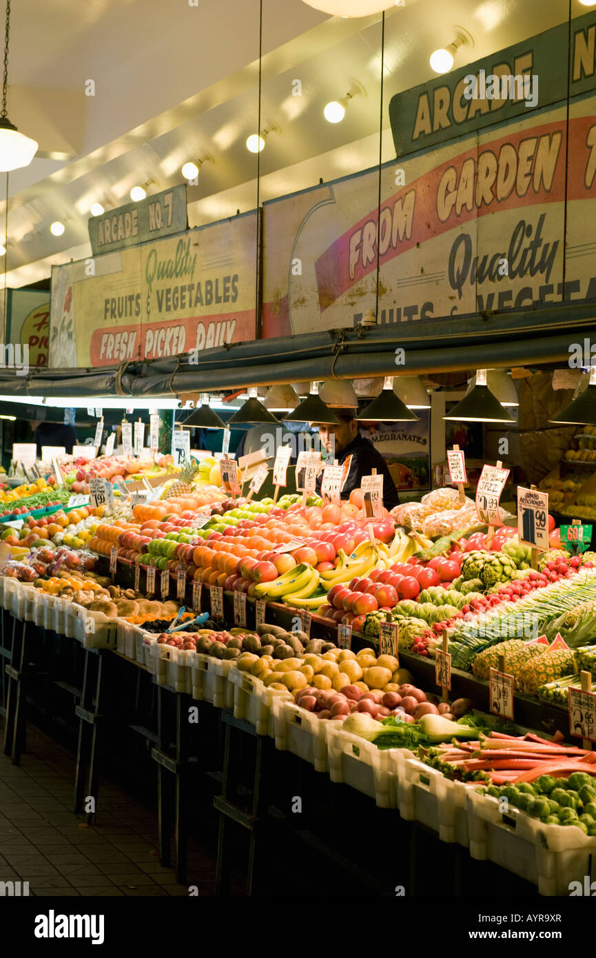 Obst-Markt, Pike Place Market, Seattle Washington Stockfoto