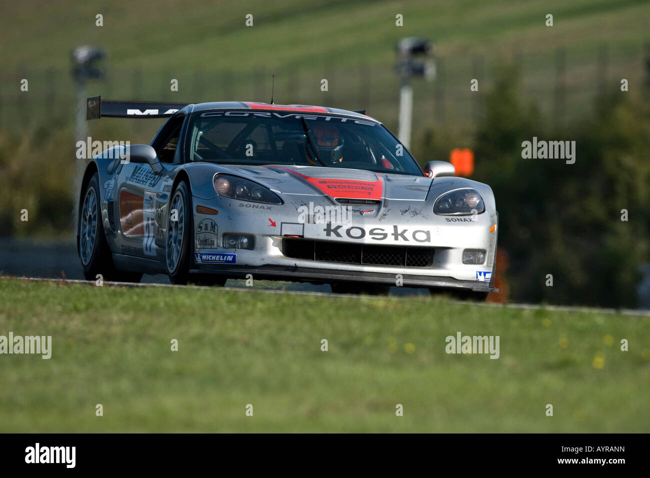 Corvette, FIA GT2 Rennen, Brno, Tschechische Republik, Europa Stockfoto