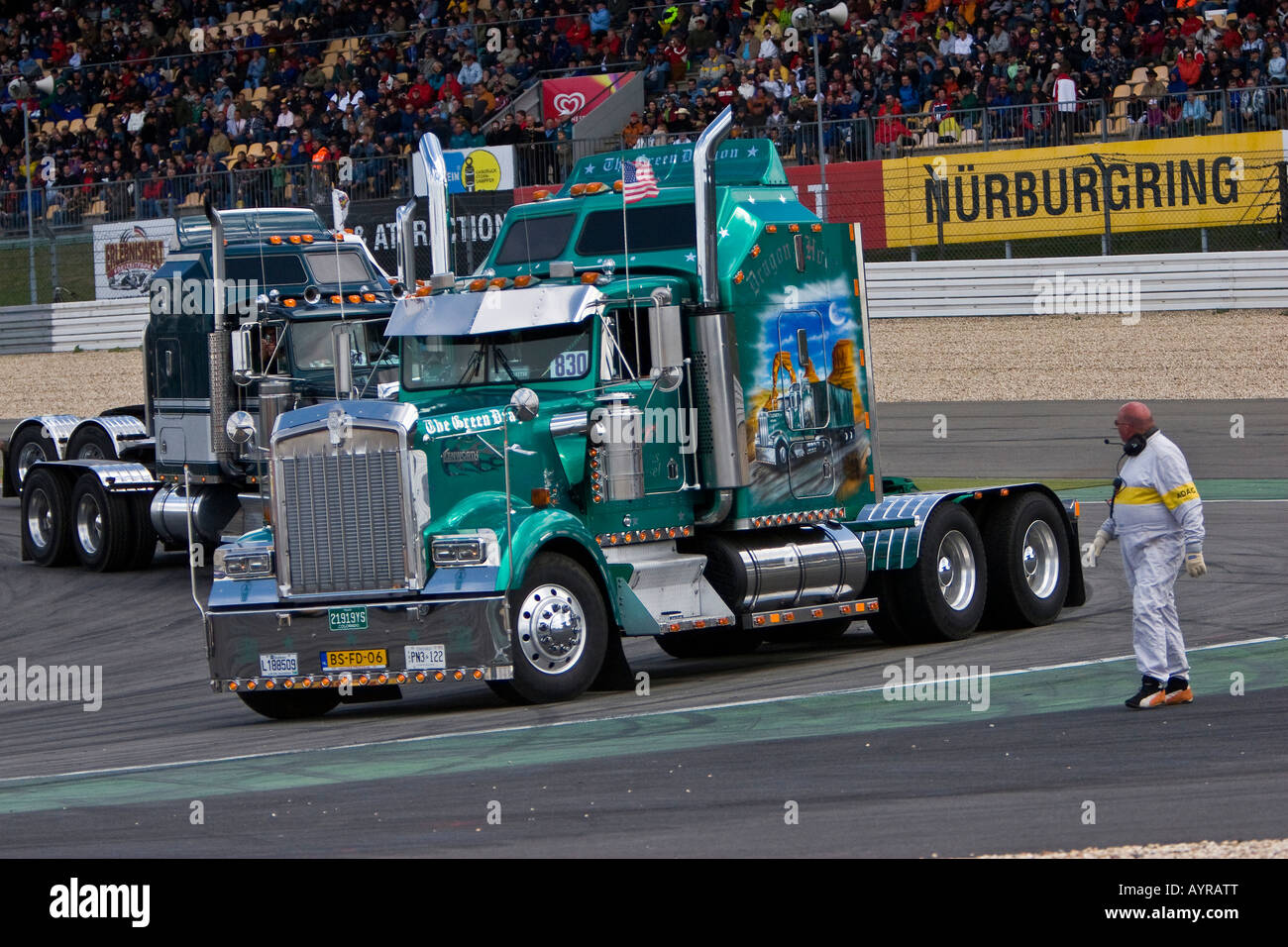 LKW-Grand-Prix, Nürburgring, Adenau, Eifel, Rheinland-Pfalz, Deutschland, Europa Stockfoto