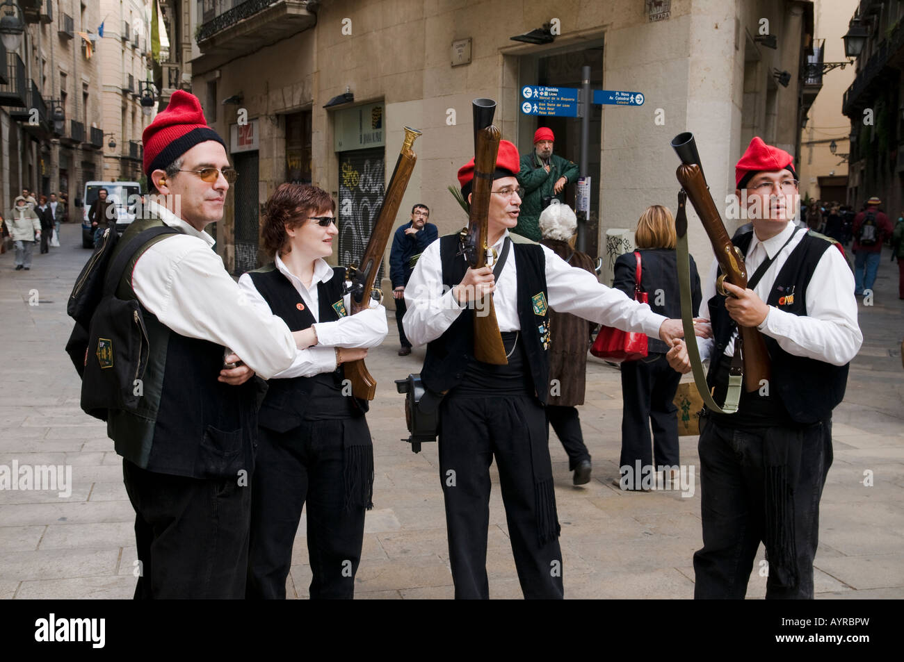 Sant Josep Oriol traditionelles fest in den Straßen von Barcelona.  Barcelona, Katalonien, Spanien Stockfoto