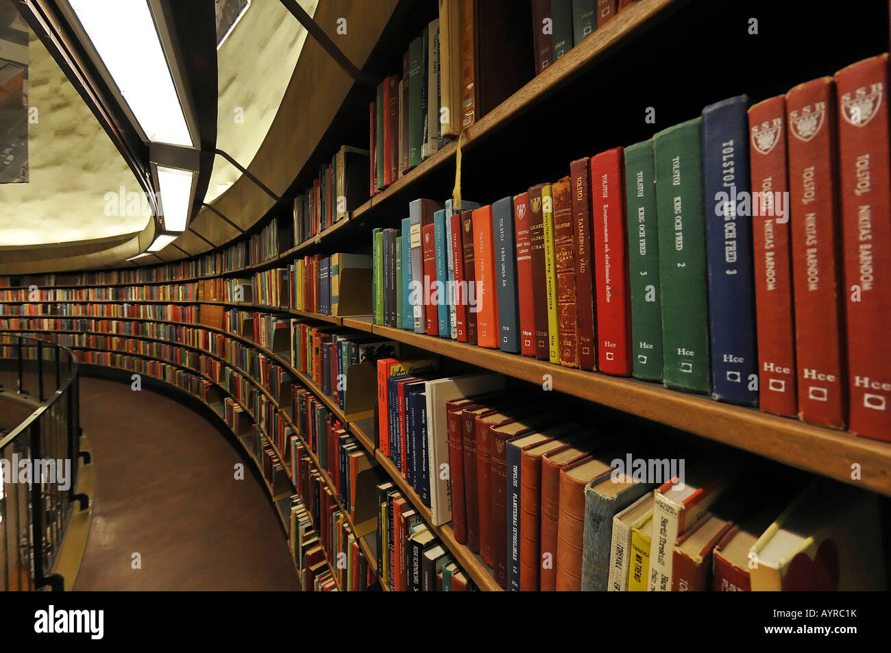 Interieur, Stadsbiblioteket (Stadtbibliothek), Vasastan, Stockholm, Schweden, Skandinavien Stockfoto