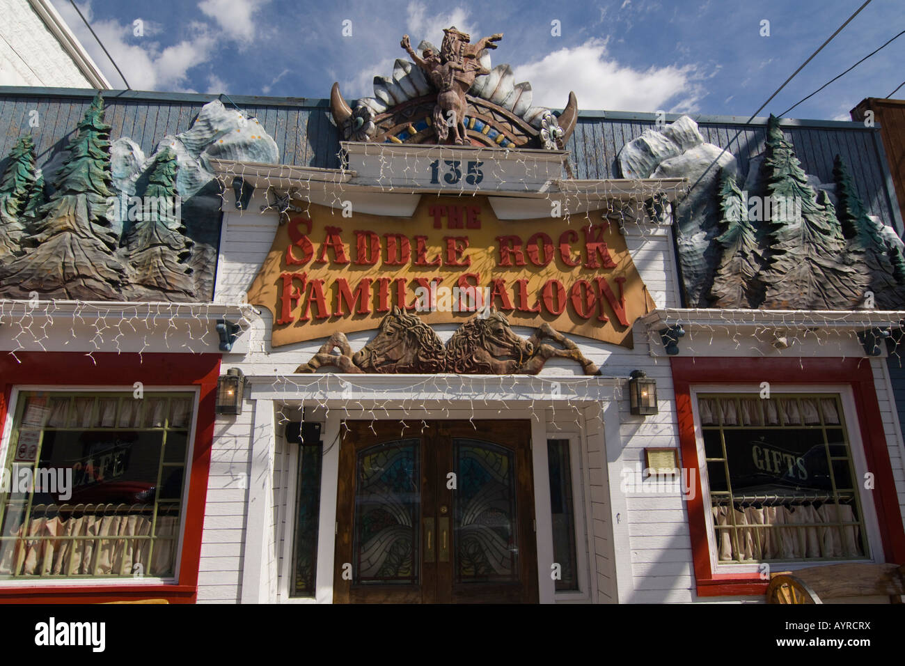 Sattel Rock Familienlimousine in Jackson, Wyoming, USA Stockfoto
