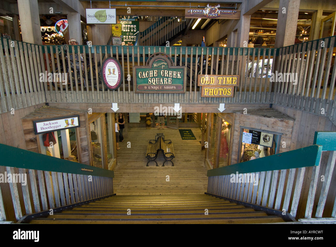 Indoor-Stores in Jackson, Wyoming, USA Stockfoto