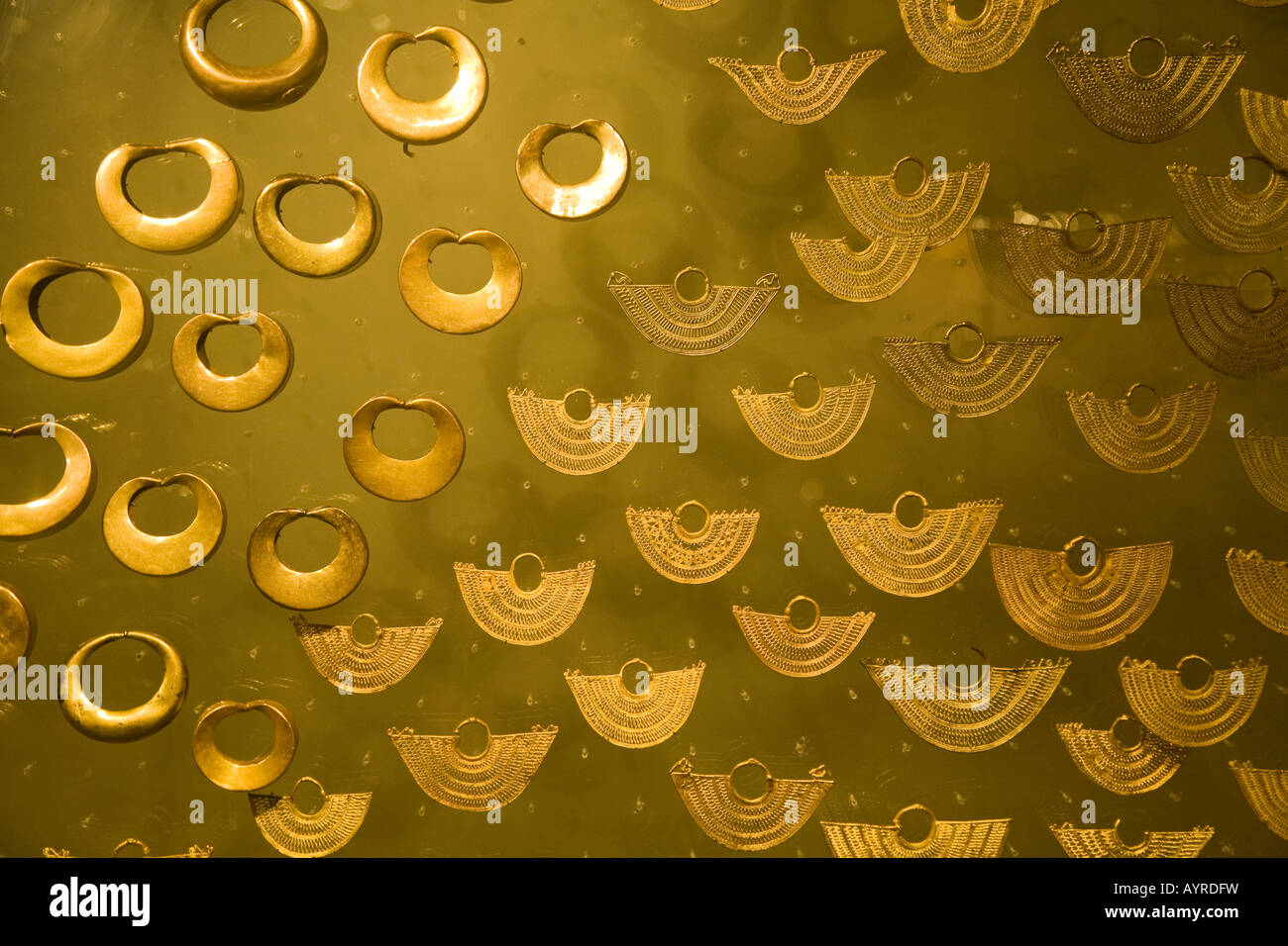 Die Gold-Zimmer im Goldmuseum Bogota Stockfoto