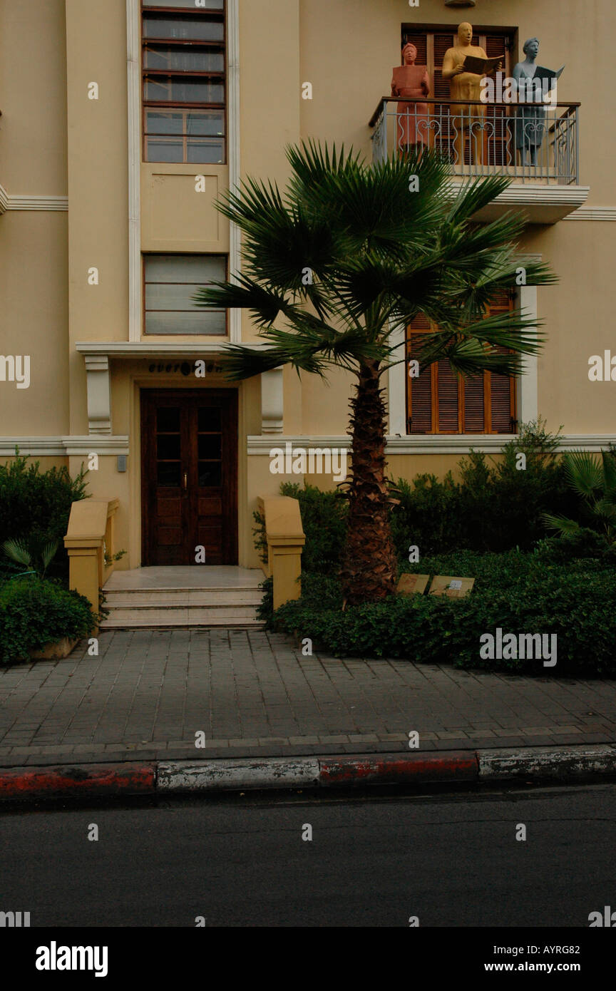 Alten Bauhaus-Stil Gebäude im Rothschild Boulevard Tel Aviv Israel Stockfoto