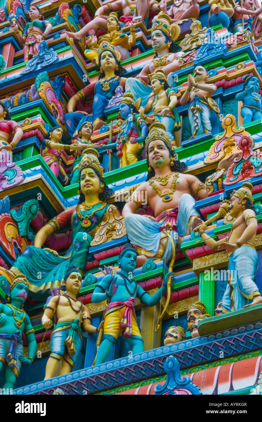 Sri Srinivasa Perumal Tempel in Singapur Vishnu gewidmet Stockfoto