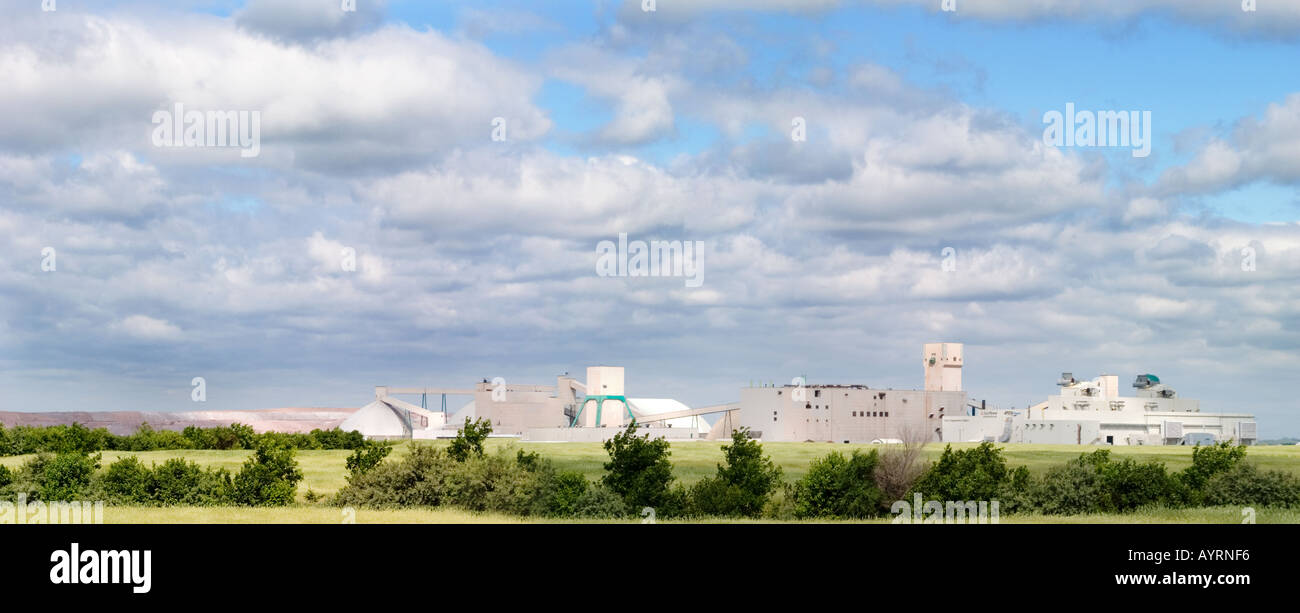 Ein Kali-Bergwerk in Saskatchewan Kanada die Potash Corporation of Saskatchewan Cory Division Stockfoto