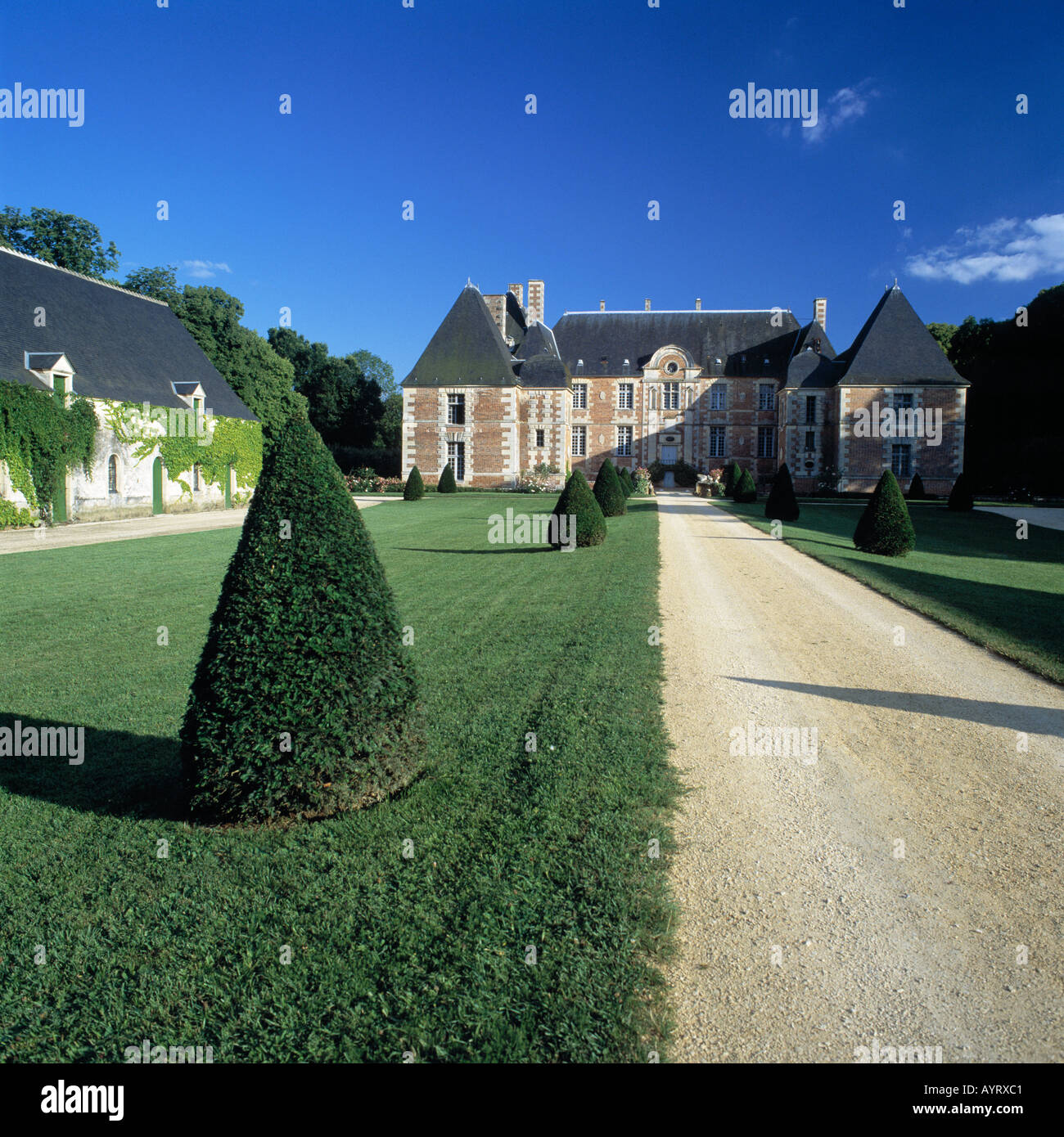 Schloss Jussy-Champagner Im Loiretal, Jussy-Champagner, Cher, Loire-Tal, Frankreich Stockfoto