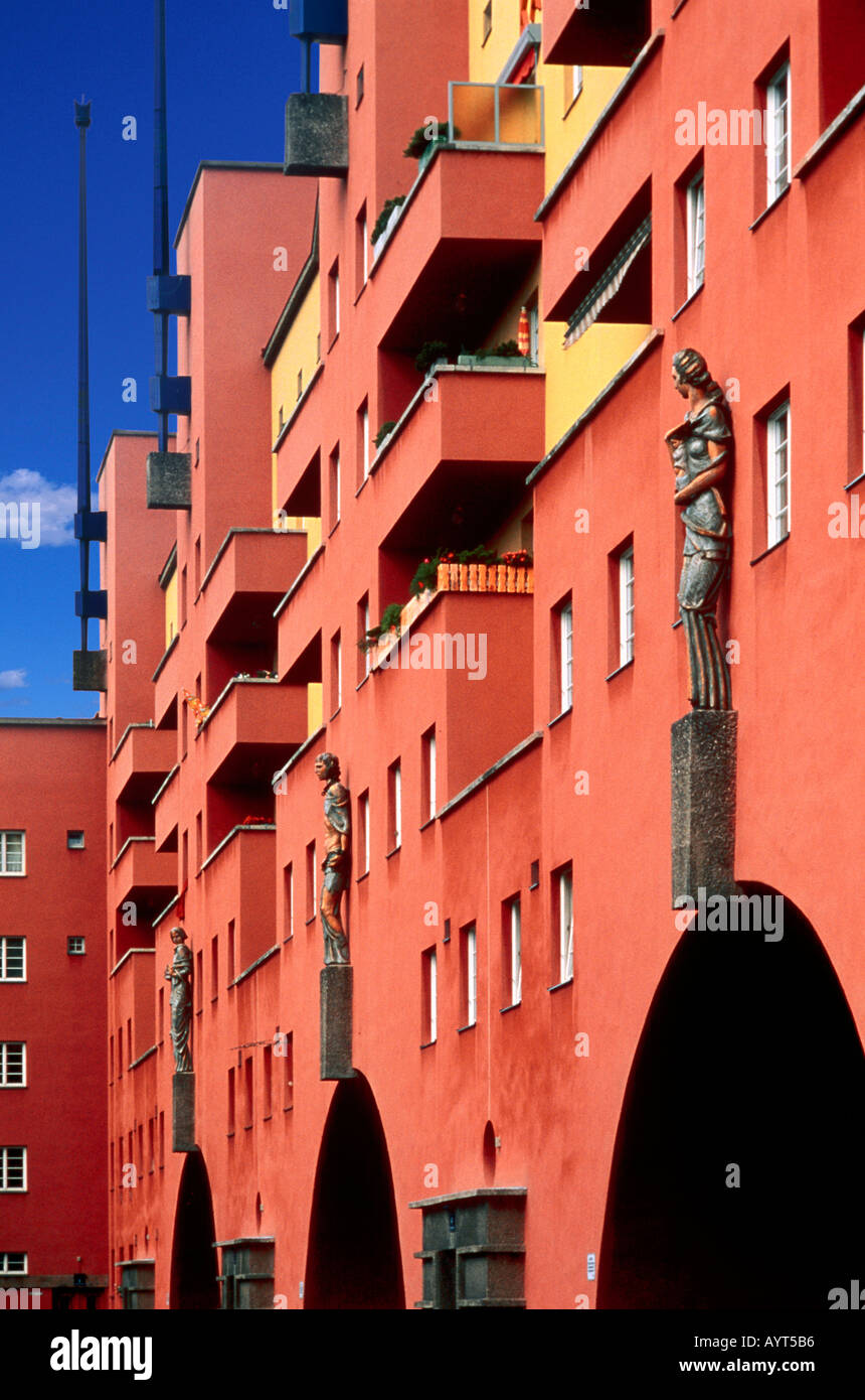 KARL-MARX-HOF-GEBÄUDE-WIEN-ÖSTERREICH Stockfoto