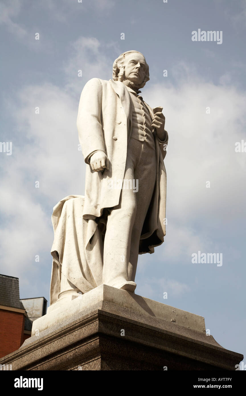 John Bright Statue in Manchester UK Stockfoto