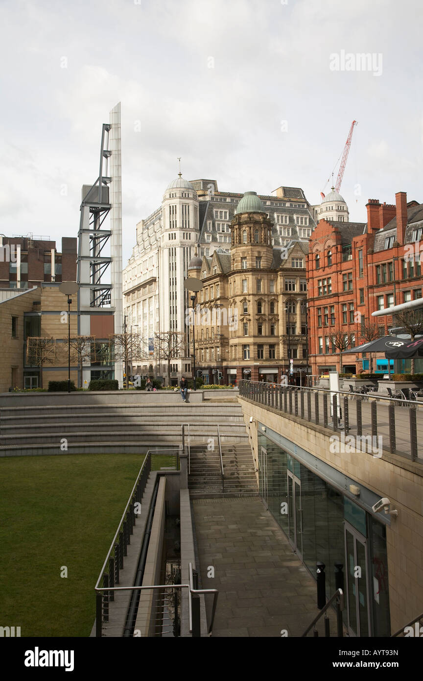 Großen nördlichen Platz in Manchester UK Stockfoto